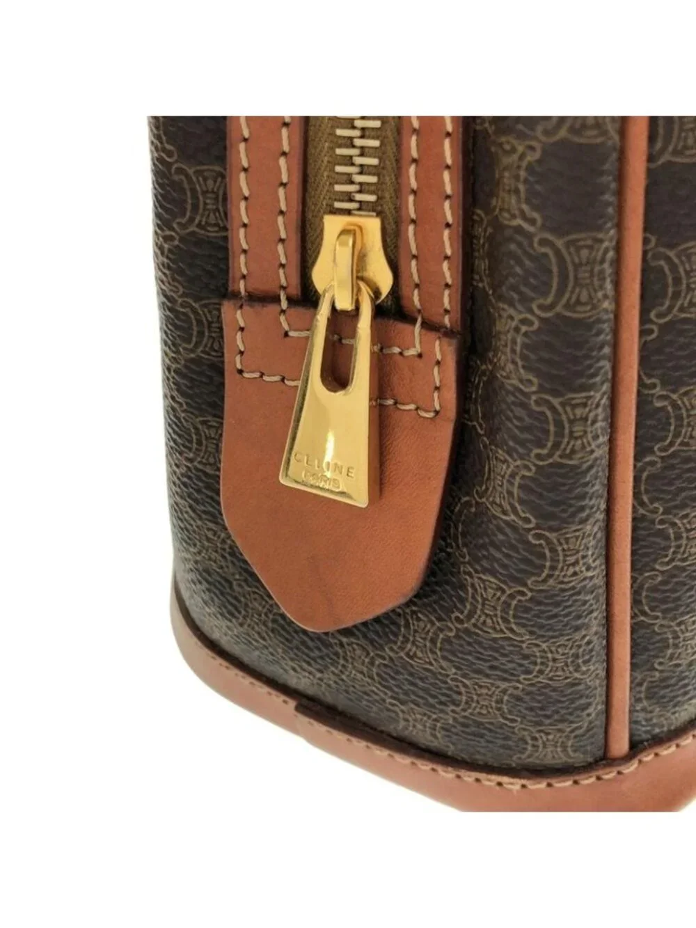 Celine Vintage Bag Handbag Brown - Picture 6 of 10